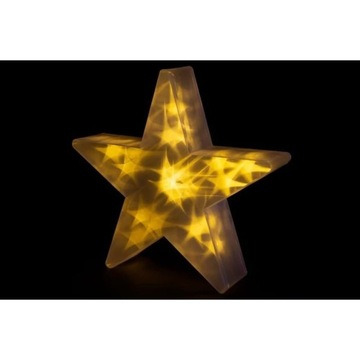 Świąteczna gwiazda z efektem 3D - 35 cm, 20 LED, ciepła biel