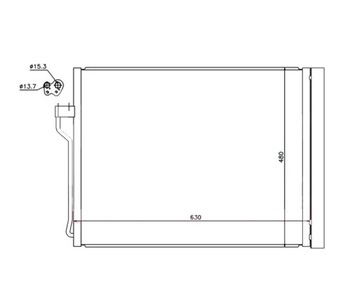 BMW 5 F10/F11 10-16 CHLADIČ KLIMATIZACE
