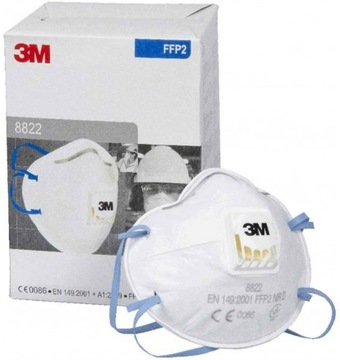 МАСКА 3M МОДЕЛЬ 8822 НАБОР ИЗ 3 ШТ.