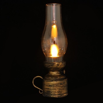 KREATYWNA LAMPA OZDOBNA LATARNIA OLEJOWA LED