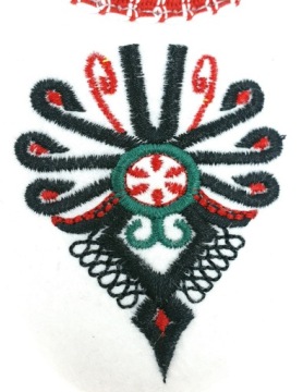 Домашние тапочки из фетра Bambosze с вышивкой Parzenica *38*