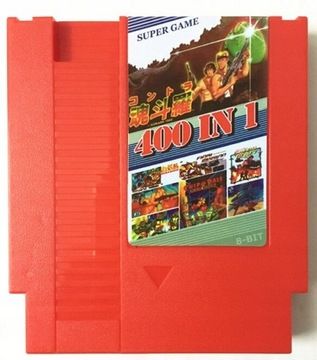 400 In 1 No Repeat Game Card With game Contra