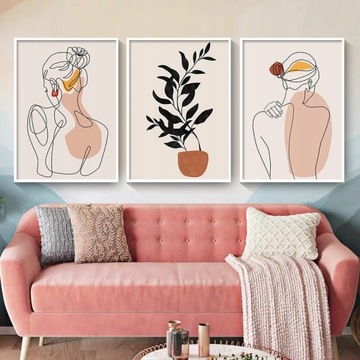 Скандинавский домашний декор, настенная живопись на холсте Ab