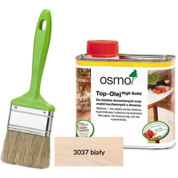 OSMO 3037 TOP OLEJ biały z pędzlem