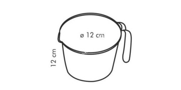 Кувшин для смешивания и мерный объем - 1 литр.