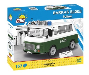 Klocki Cobi legendarne auta barkas B1000 Polizei