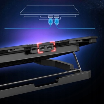 Notebook Cooler z wentylatorem Regulowany Pad chło