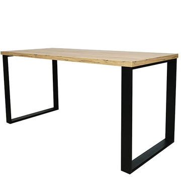 INDUSTRIALNE BIURKO LOFTOWE NEPTUN 110X68 DĄB CRAFT ZŁOTY