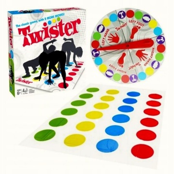 TWISTER GRA ZRĘCZNOŚCIOWA DLA CAŁEJ RODZINY DUŻA MATA XL !