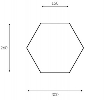Деревянные настенные панели Мозаики шестиугольники Maxi 3D натуральный дуб