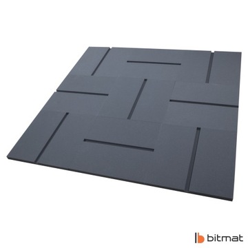 Коврик звукоизоляционный для стен, квадратный, 50х50см, 4шт, эхоподавление, реверберация, декор