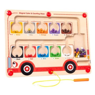 Color Sorting Counting Board Fine Motor Skills