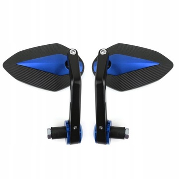 Niebieskie lusterka motocyklowe 22mm do Buell