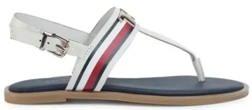 Japonki sandały TOMMY HILFIGER klapki paski skóra