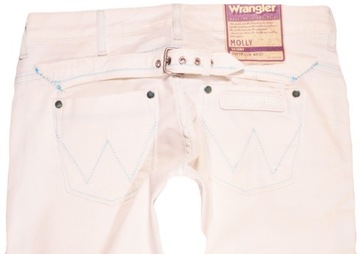 WRANGLER spodnie WHITE low skinny MOLLY _ W28 L34