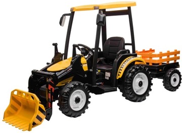 ТРАКТОР С АККУМУЛЯТОРОМ 24В7Ач ДИСТАНЦИОННЫЙ 400ВТ 24В КОВШ ПРИЦЕП USB ФАРЫ