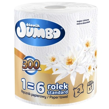 SŁONIK JUMBO RĘCZNIK PAPIEROWY 2-WARSTW 300 LIST