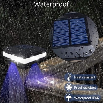 Уличный солнечный светильник GEYUEYA, IP65, водонепроницаемый, для столбов