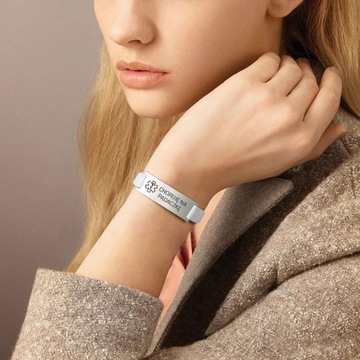 КОЖАНЫЙ СПАСАТЕЛЬНЫЙ БРАСЛЕТ С ГРАВИРОВКОЙ ДИАБЕТ