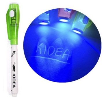 DŁUGOPIS SZPIEGOWSKI NIEWIDZIALNY Z LATARKĄ UV