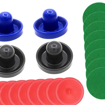 1 комплект мини-толкателей для аэрохоккея и шайб для аэрохоккея с фетровыми воротами, стиль B