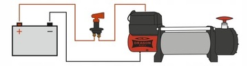 ЛЕБЕДКА DRAGON 6.4/13T 14000HD ЭВАКУАТОР 12В + РЕМНИ