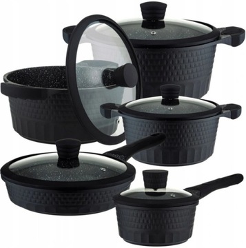 Набор горшков Zilner MARBLE PREMIUM 11 шт. ЗЛ-8514