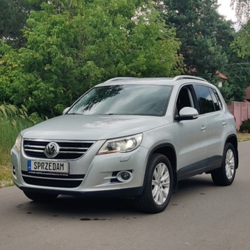 Volkswagen Tiguan I SUV 2.0 TDI CR DPF 140KM 2009 Volkswagen Tiguan 2.0 TDI 4x4 Xenon Android Hak Czujniki Parkowania 2.0, zdjęcie 1