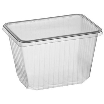 POJEMNIKI PLASTIKOWE + WIECZKA PROSTOKĄTNE 1500ml (50) RED PLAST