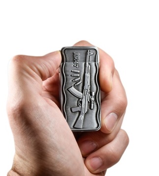 ZAPALNICZKA ŻAROWA METALOWA PREZENT AK47 AK 47 PISTOLET WOJSKO ARMY METAL