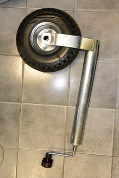 Koło podporowe 48 mm z oponą PU 260x85mm metalowa felga 200kg POLIURETANOWA