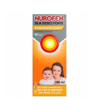 Nurofen Forte dla dzieci Smak Pomarańczy 100 ml