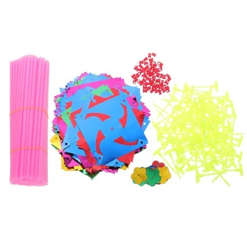 40 SZTUK TĘCZOWE PINWHEELS DZIECI PLASTIKOWE PINWHEELS ZABAWKI PATIO YARD GARDEN DECORA