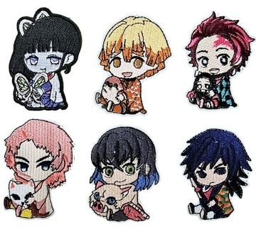 НАБОР АНИМЕ ТЕРМО ВЫШИВАННЫХ НАШИВОК ИЗ 19 ШТ.