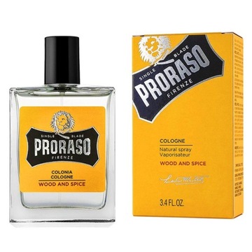 Proraso Wood & Spice Cologne - drzewno-korzenna woda kolońska, 100ml