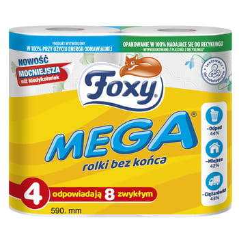 Foxy mega papier toal.4 rolki