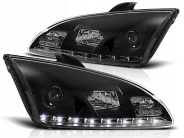 LAMPY REFLEKTORY FORD FOCUS MK2 04- DAYLIGHT BLACK