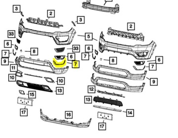 НАКЛАДКА БАМПЕРА ЛЕВАЯ ХРОМ 6PB41SZ0AA