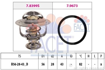 FACET 7.8683 TERMOSTAT KAPALINA CHLADÍCÍ