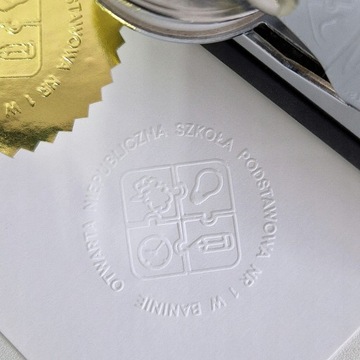 Сухой штамп 41 мм ВЫПУКЛЫЙ штамп Ваш логотип, рисунок, текст и графика