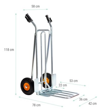 СКЛАДСКАЯ ТРАНСПОРТНАЯ ТЕЛЕЖКА сплошные колеса ПУ ПОЛЬСКИЙ