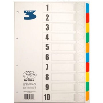 PRZEKŁADKI DO SEGREGATORA LAMINOWANE A4 TEKTUROWE