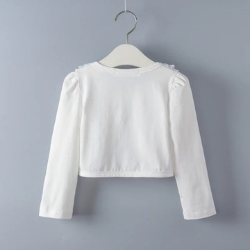 Белое элегантное деловое болеро с накидкой 120