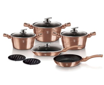 GARNKI 11-ele BERLINGER HAUS ROSEGOLD BH-6191