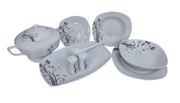 ОБЕДЕННЫЙ НАБОР ТАРЕЛОК НАБОР ПОСУДЫ НА 12 ПЕРСОН ФАРФОР