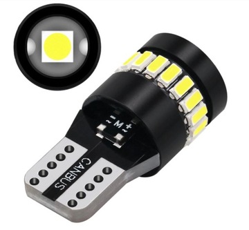 Żarówka 19 diod LED W5W SMD T10 CANBUS Jakość