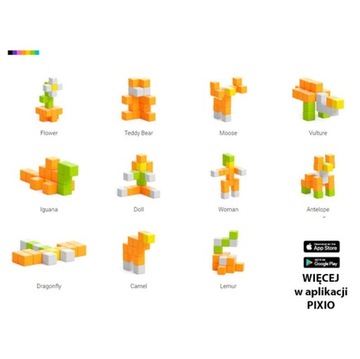 МАГНИТНЫЕ БЛОКИ PIXIO 24 ШТ. ЦВЕТОЧНАЯ ИСТОРИЯ