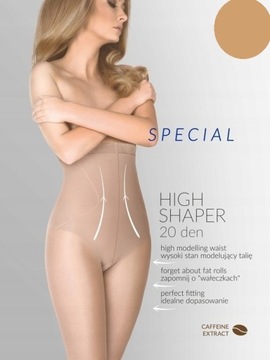 Rajstopy High Shaper 20 Wyszczuplające Wysoki Stan
