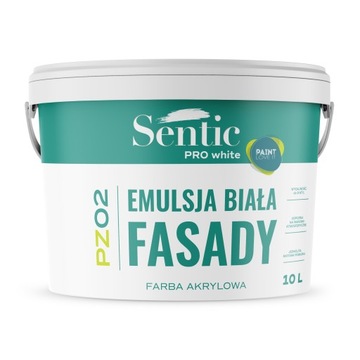 SENTIC Farba fasadowa 10L BIAŁA