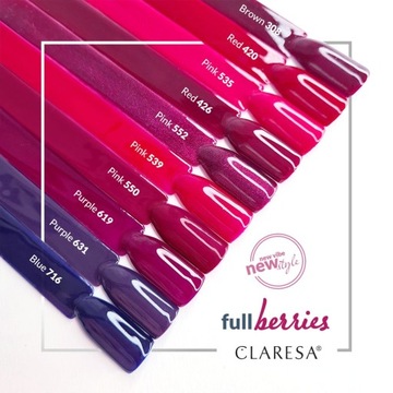 Гибридный лак для ногтей Claresa 619 фиолетовый